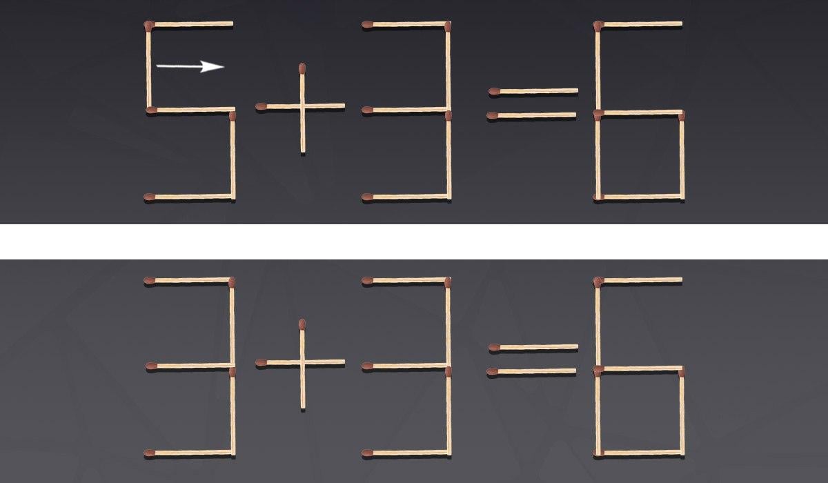 Bardzo trudna łamigłówka: trzeba przesunąć tylko jedną zapałkę