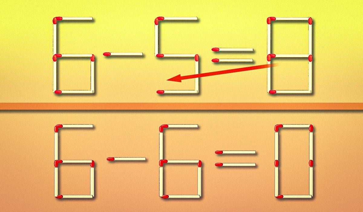 Wystarczy przesunąć jedną zapałkę w 10 sekund: test na inteligencję