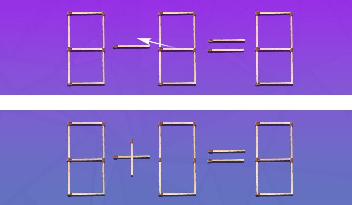 Którą zapałkę i gdzie przesunąć, aby równość była prawdziwa: trudny test IQ