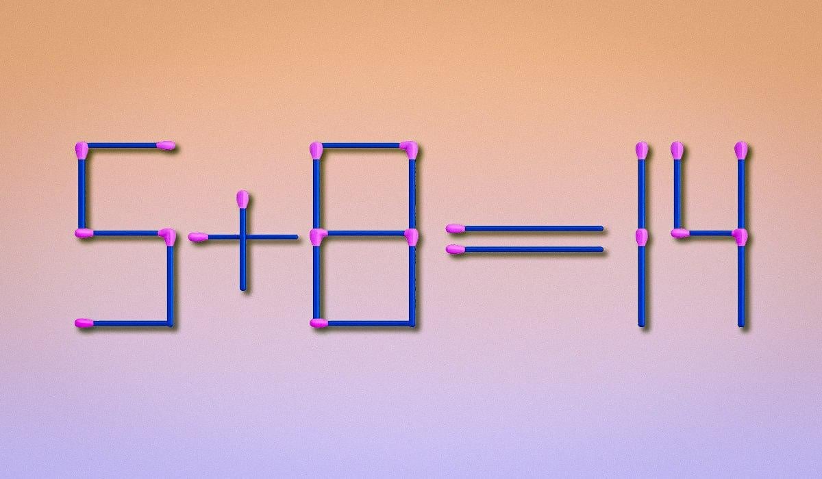 Gdzie należy dodać zapałkę, aby równość była prawidłowa: prosty test IQ