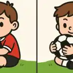 Super test IQ: znajdź 3 różnice na zdjęciu chłopca z piłką w 49 sekund Super test IQ: znajdź 3 różnice na zdjęciu chłopca z