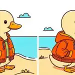 Test IQ: znajdź 3 różnice na zdjęciu kaczki w kurtce